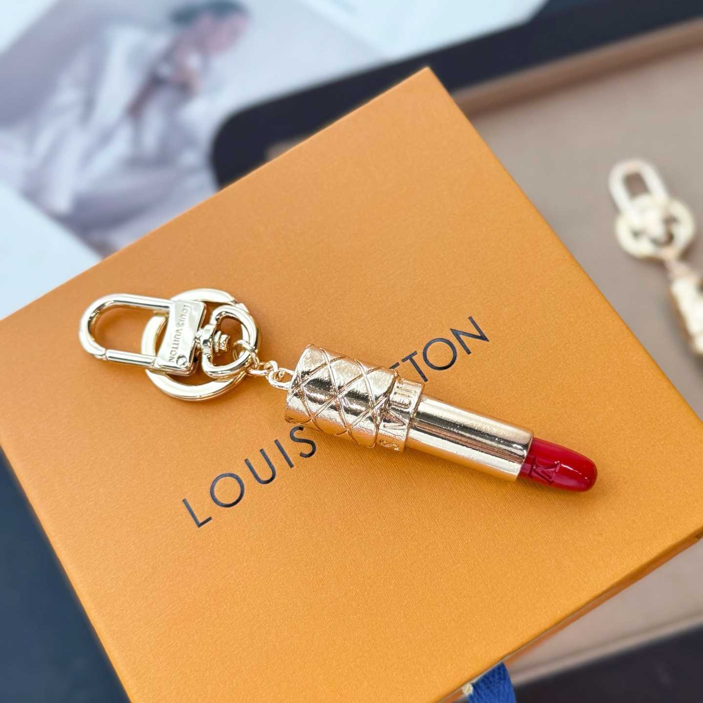 Louis Vuitton LV Lipstick Bag Charm   M03006 - FashionPlug