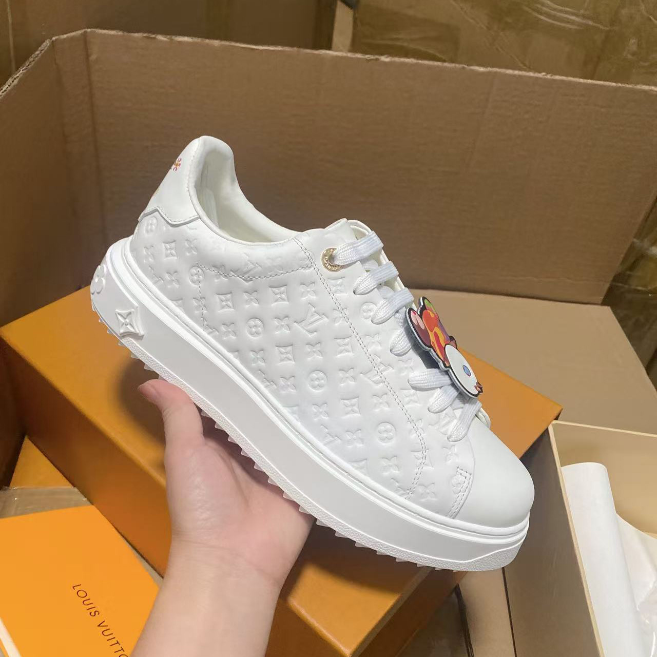 Louis Vuitton Time Out Sneaker    - FashionPlug