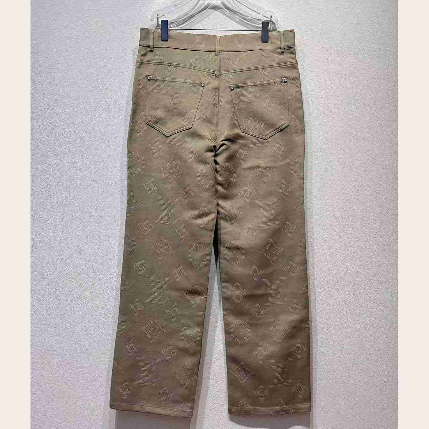 Louis Vuitton Monogram Embroidered Skate Pants     1AHBMA - FashionPlug