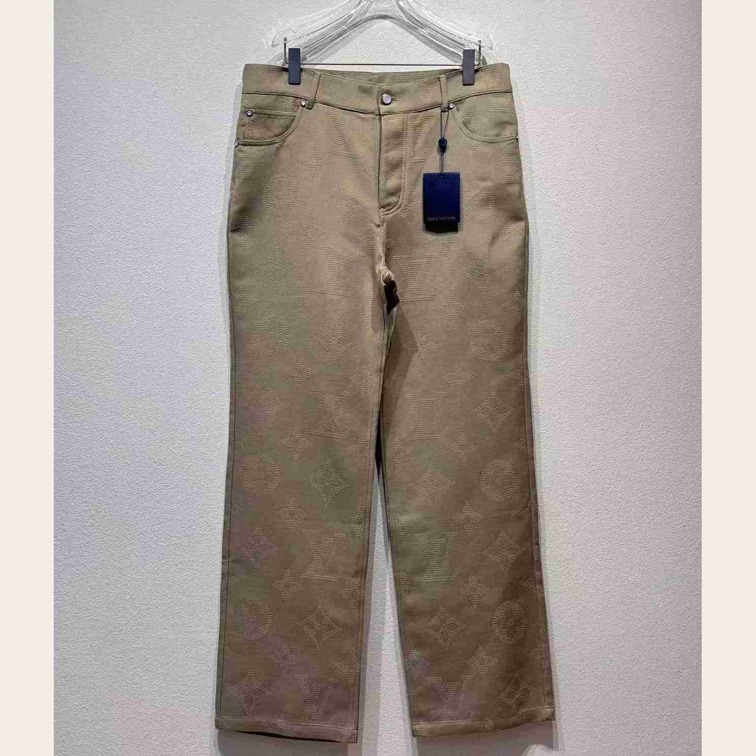 Louis Vuitton Monogram Embroidered Skate Pants     1AHBMA - FashionPlug