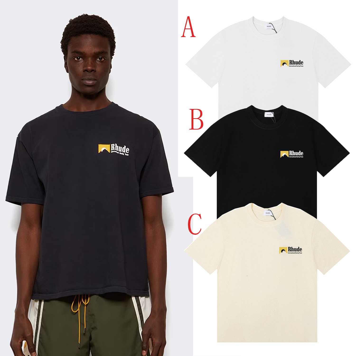 Rhude International Racing Logo T-shirt - FashionPlug