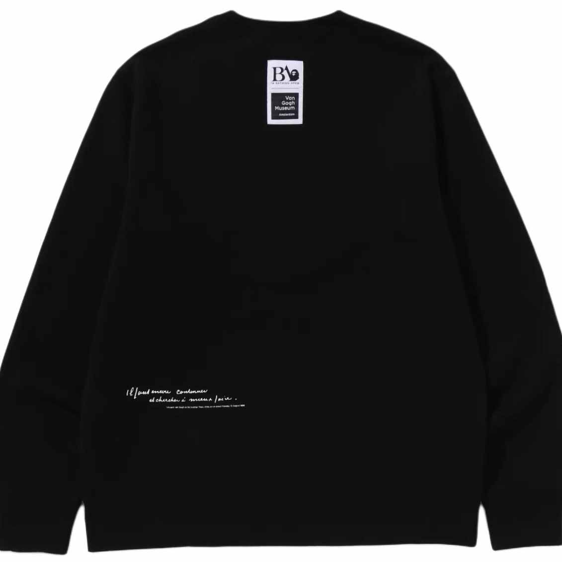 Bape x Van Gogh Museum College Crewneck Sweatshirt - FashionPlug