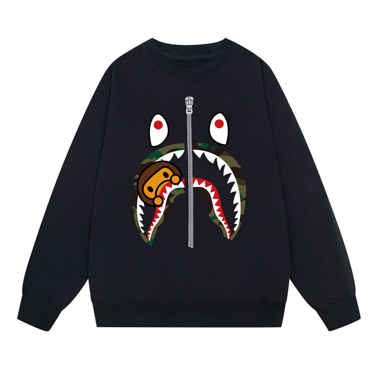 Bape ABC Camo Shark L/S Tee - FashionPlug