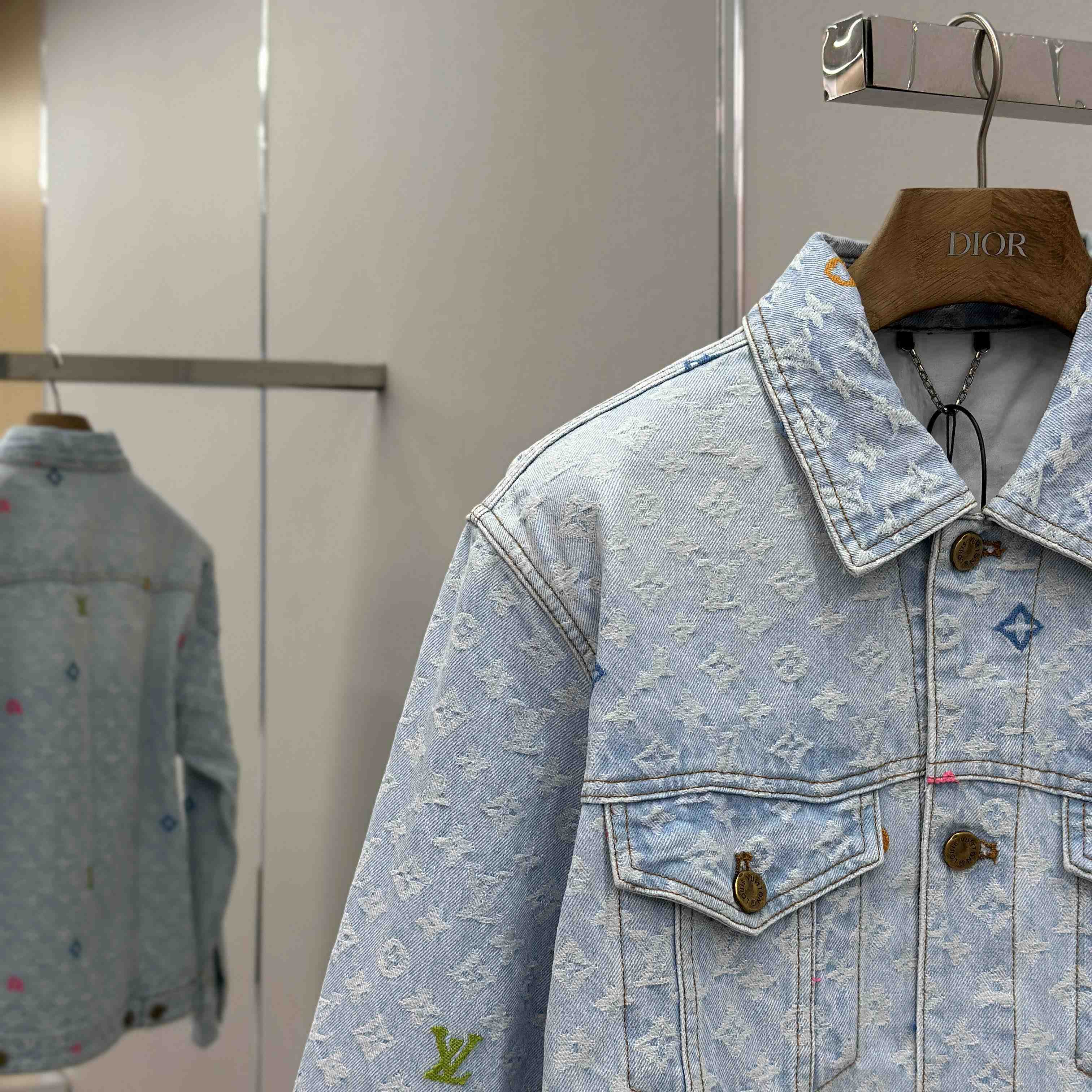 Louis Vuitton Monogram Denim Jacket - FashionPlug