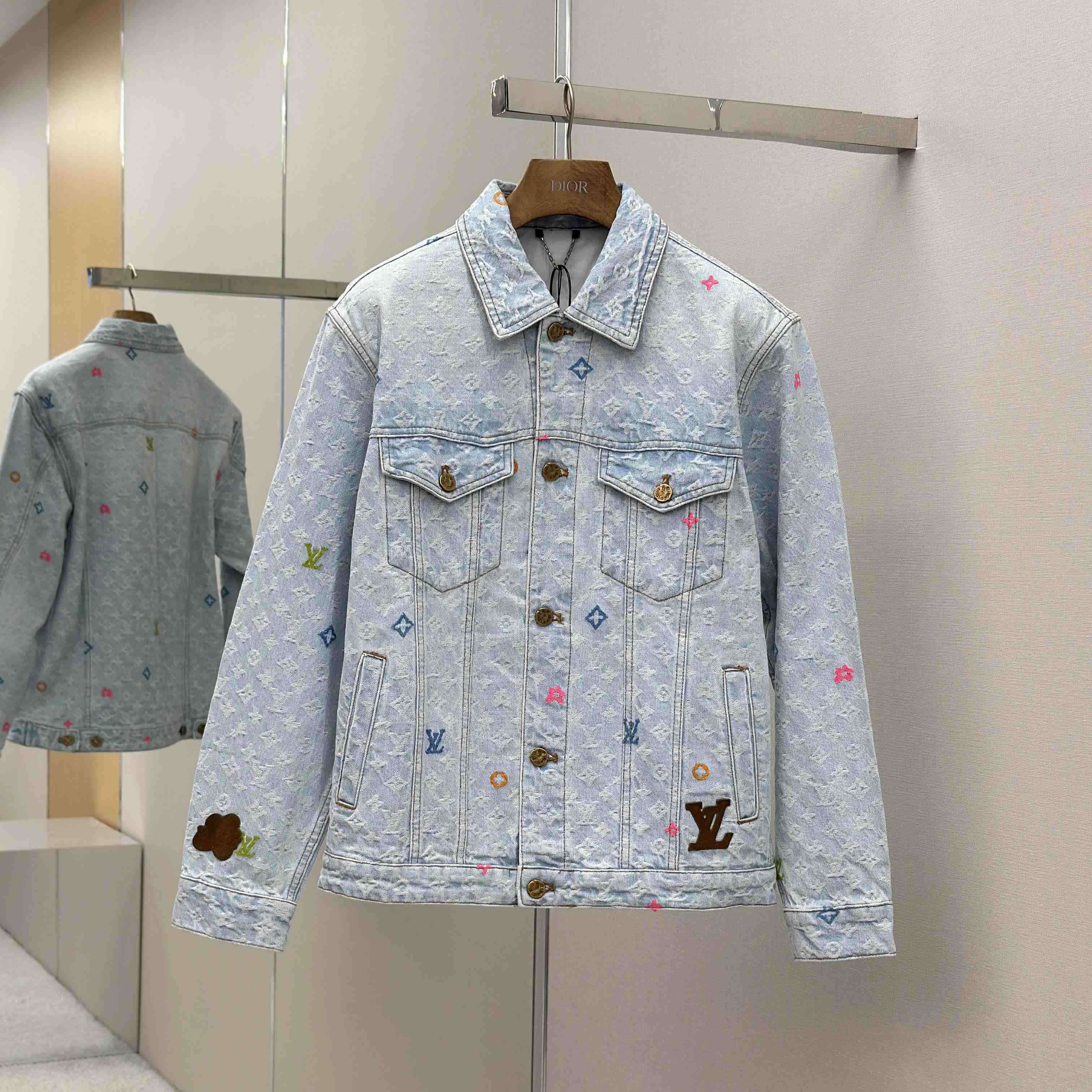 Louis Vuitton Monogram Denim Jacket - FashionPlug