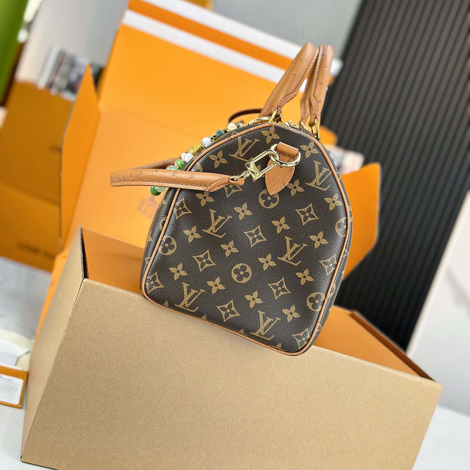 Louis Vuitton Speedy Soft 30 Boho   N87212 - FashionPlug