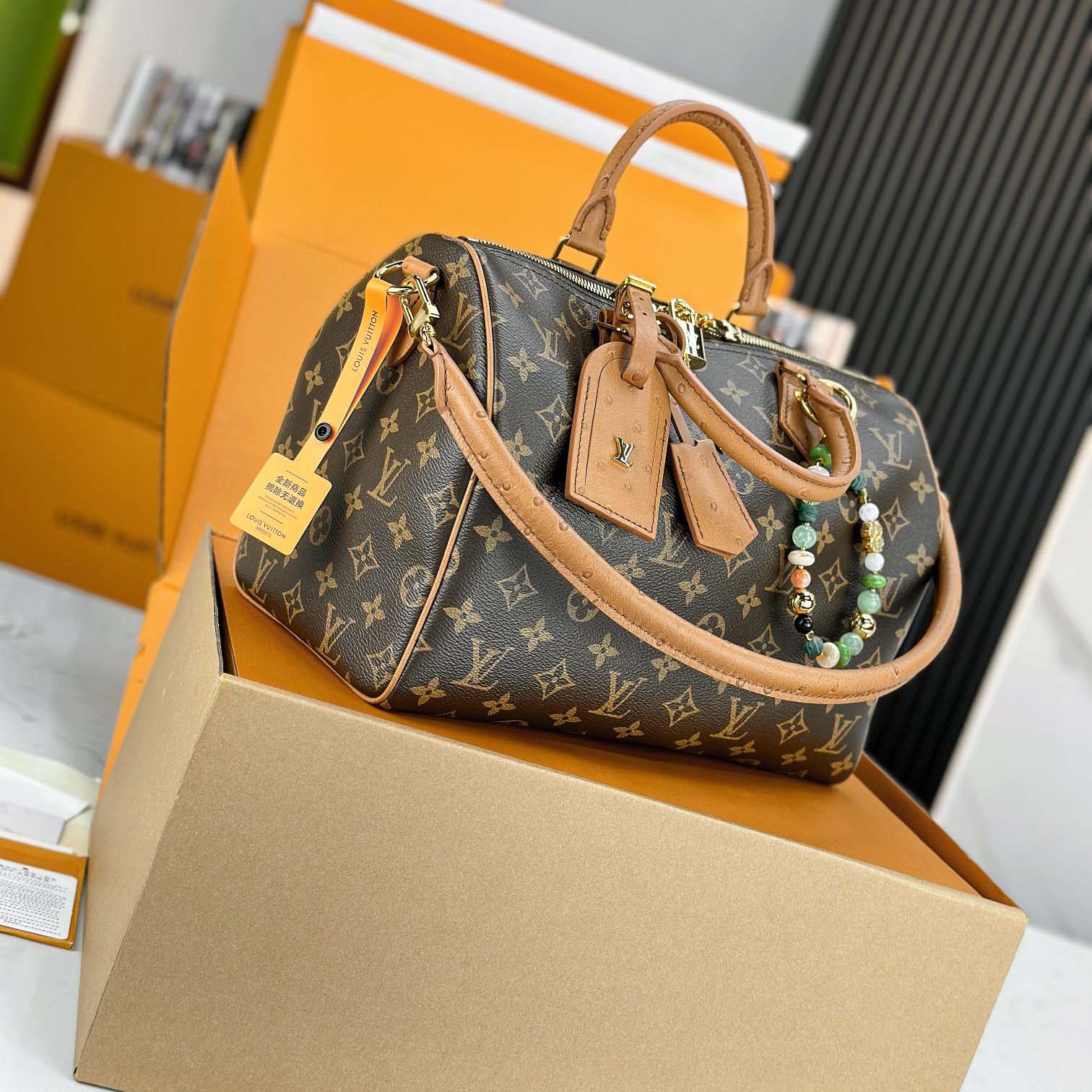 Louis Vuitton Speedy Soft 30 Boho   N87212 - FashionPlug