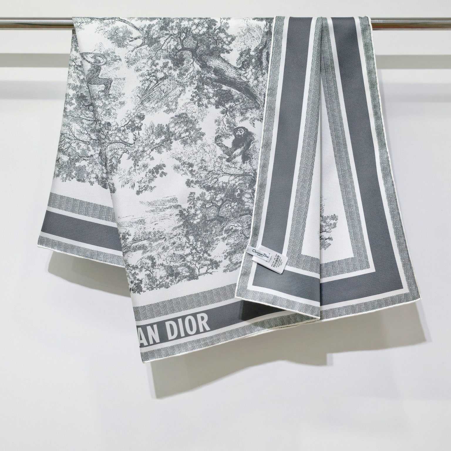 Dior Toile de Jouy Sauvage 90 Square Scarf  - FashionPlug