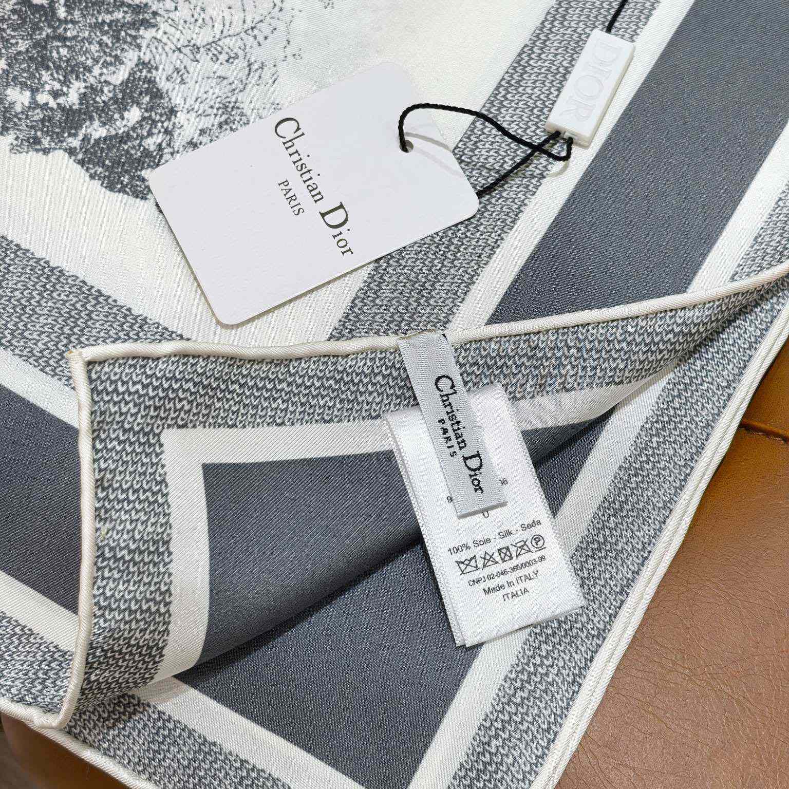 Dior Toile de Jouy Sauvage 90 Square Scarf  - FashionPlug