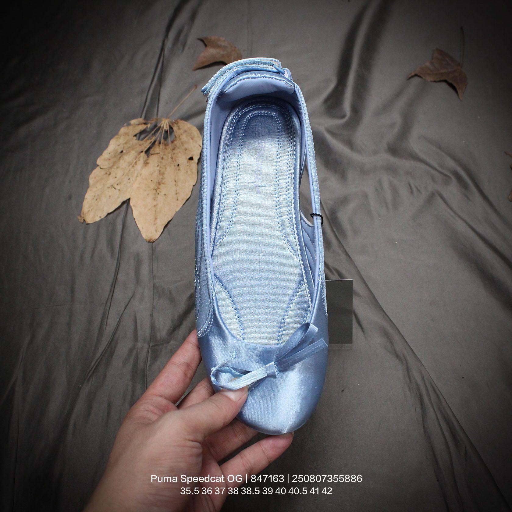 Balenciaga Speedcat Ballet Satin Balenciaga In Light Blue Satin - FashionPlug