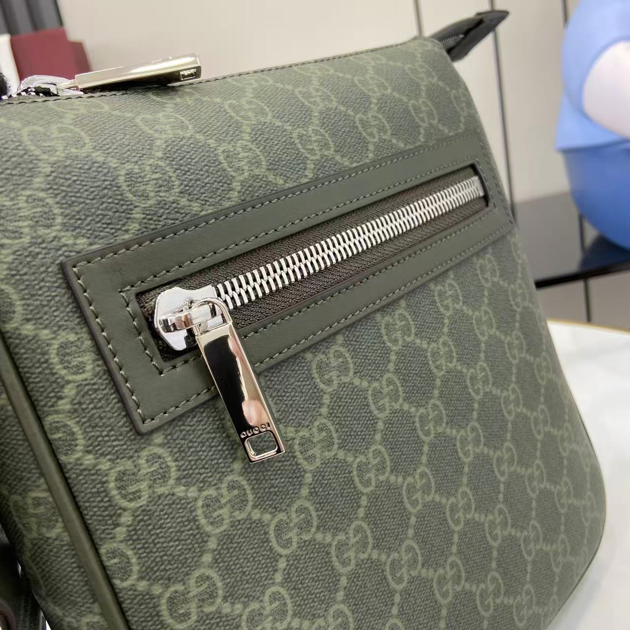 Gucci GG Monogram Small Messenger Bag - FashionPlug