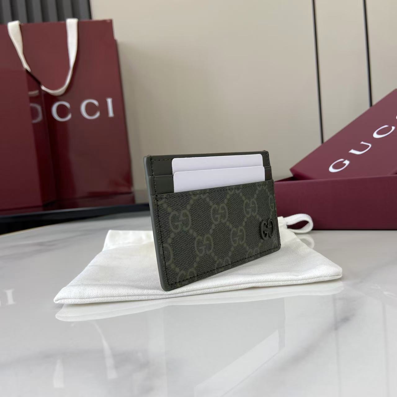 Gucci GG Monogram Long Card Case - FashionPlug