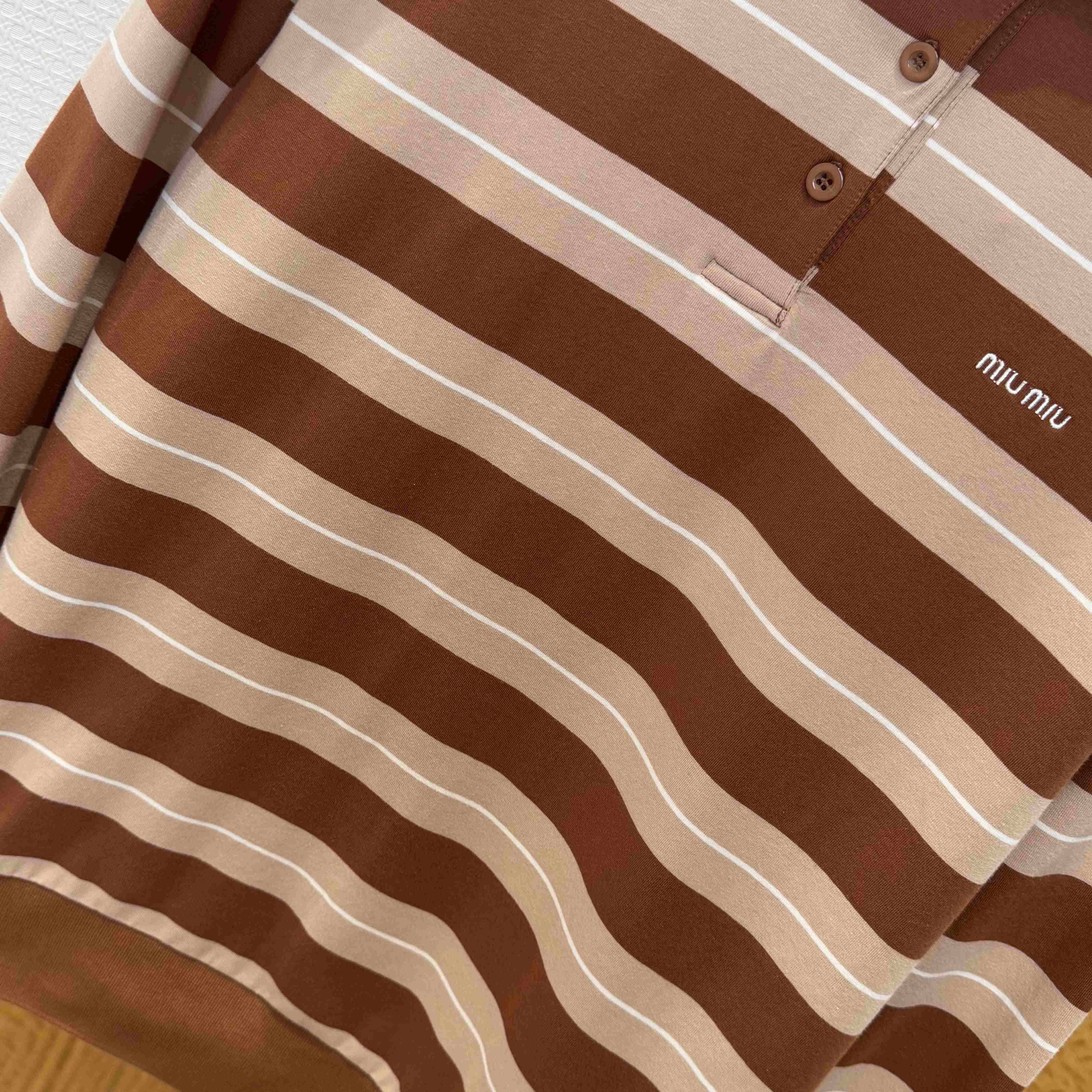 Miu Miu Cotton Knit Polo Shirt - FashionPlug