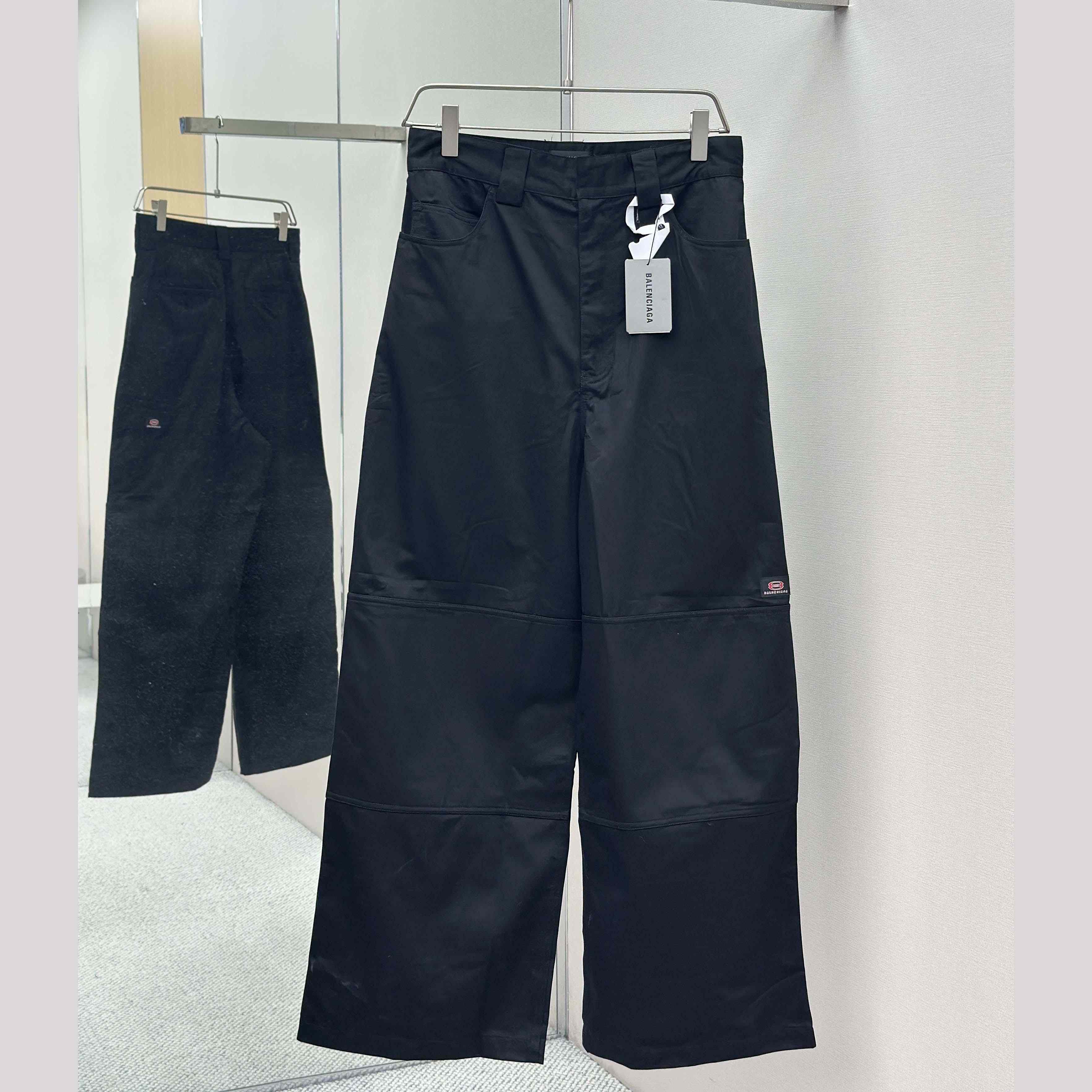 Balenciaga Workwear Utility Pants In Black - FashionPlug