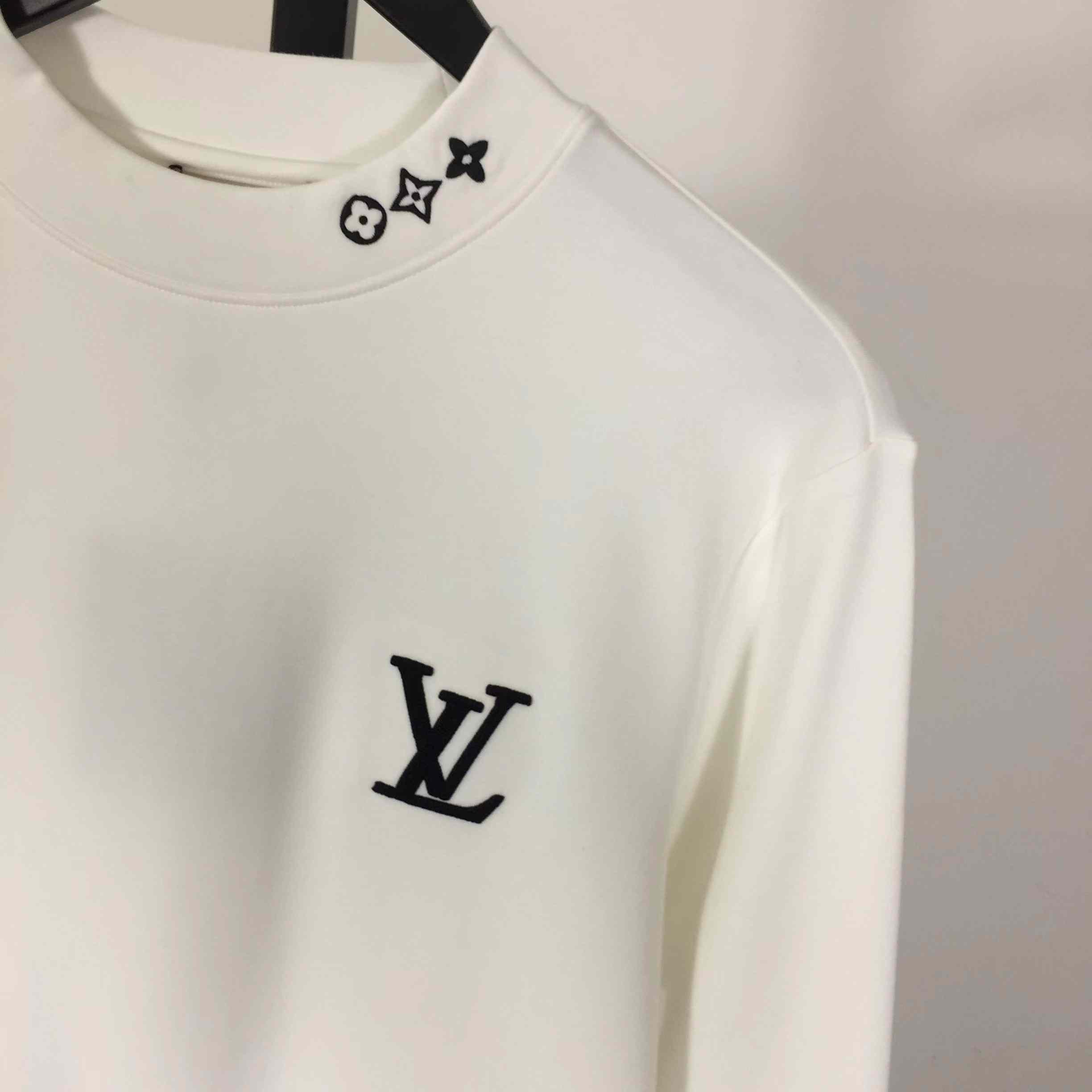 Louis Vuitton Embossed LV Long-Sleeved T-Shirt - FashionPlug
