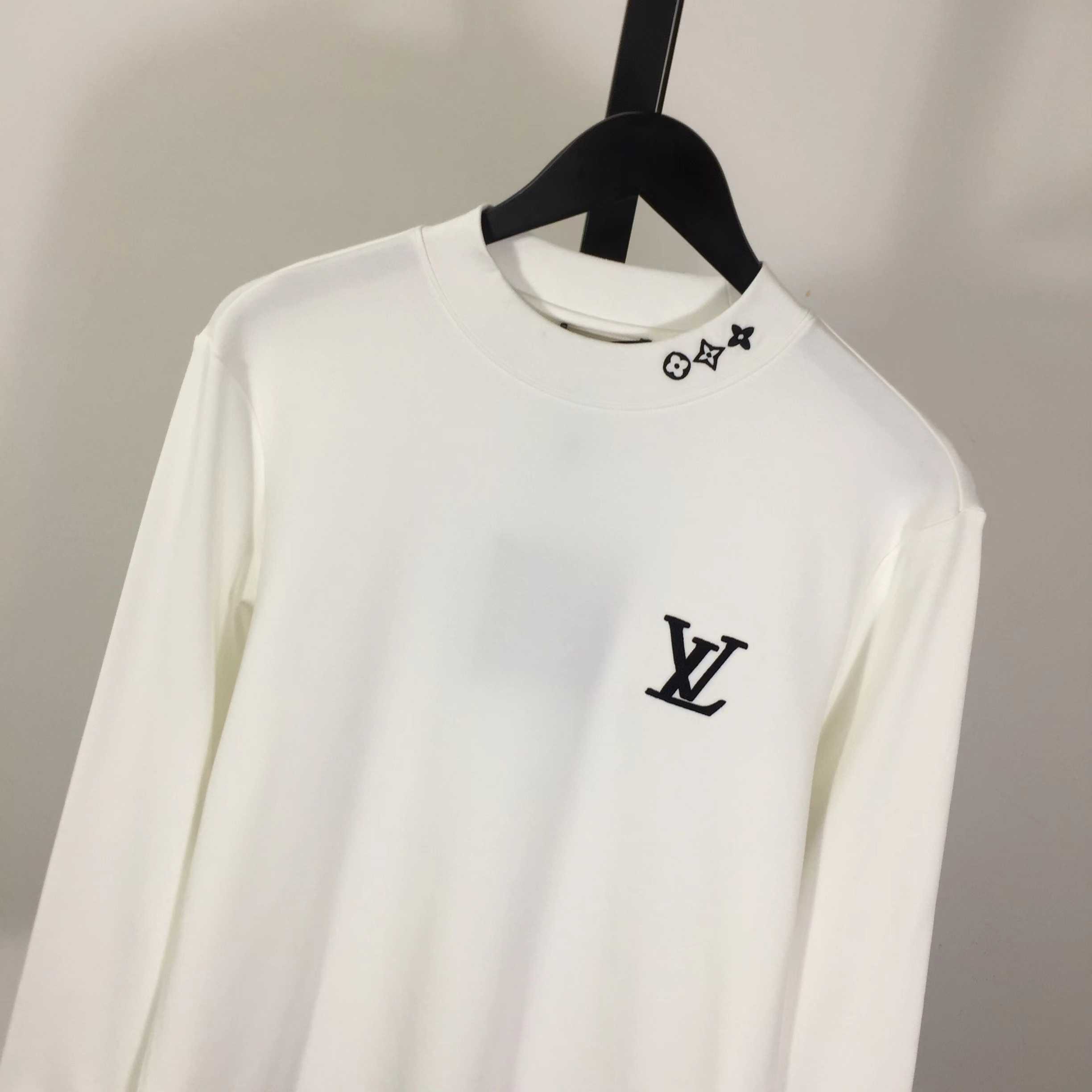 Louis Vuitton Embossed LV Long-Sleeved T-Shirt - FashionPlug