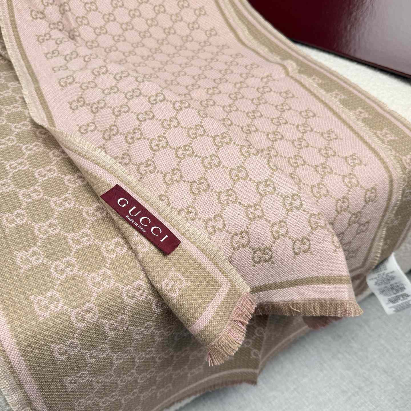 Gucci GG Wool Scarf - FashionPlug