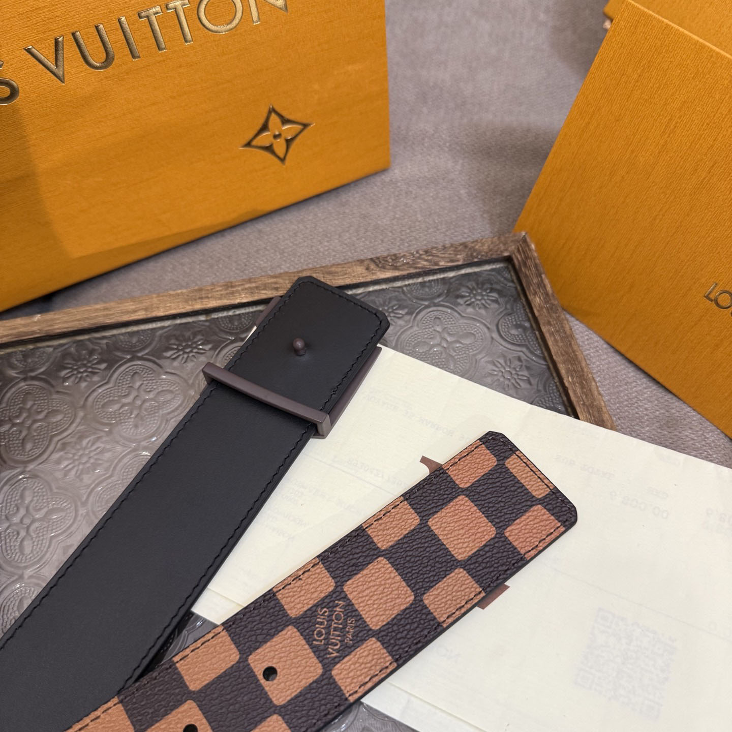 Louis Vuitton 40mm Reversible Belt  - FashionPlug