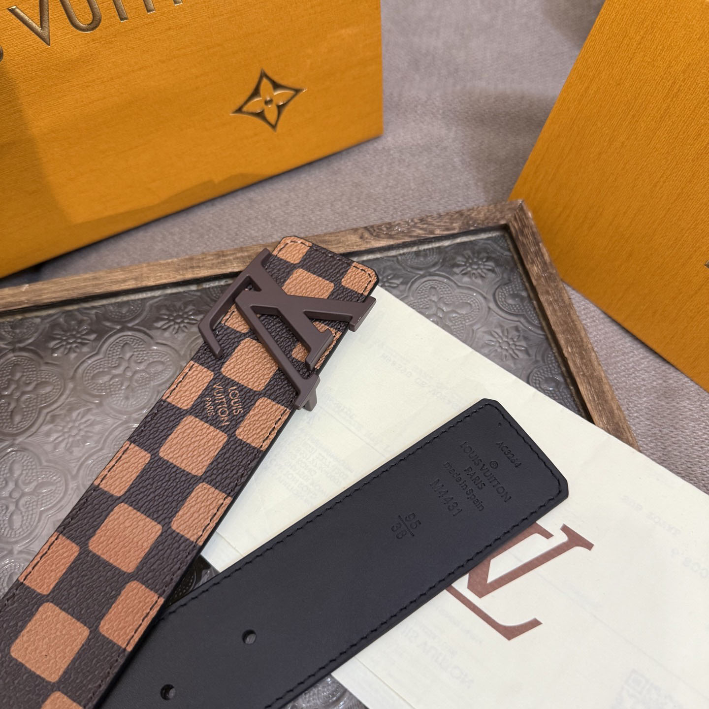 Louis Vuitton 40mm Reversible Belt  - FashionPlug