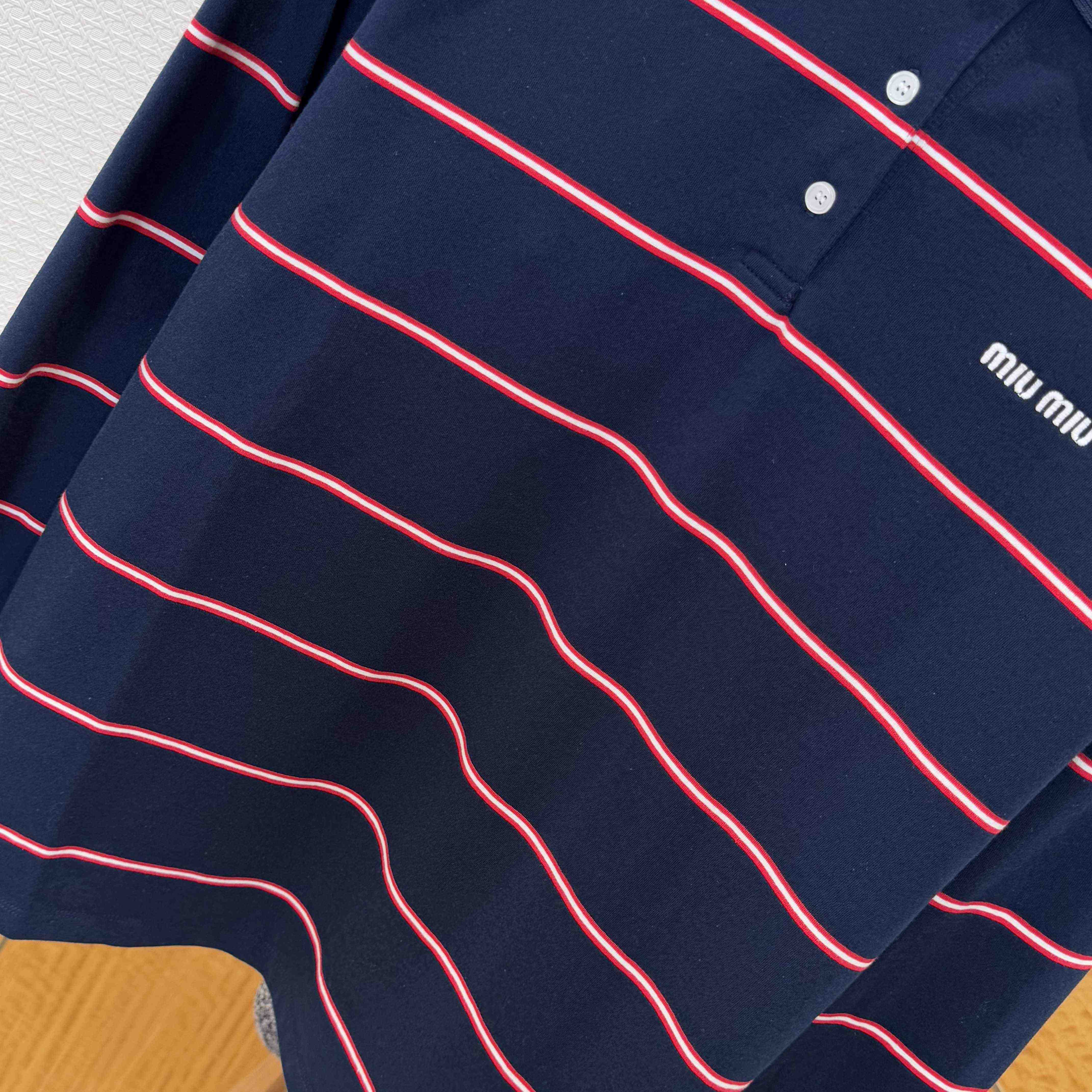 Miu Miu Cotton Polo Shirt - FashionPlug