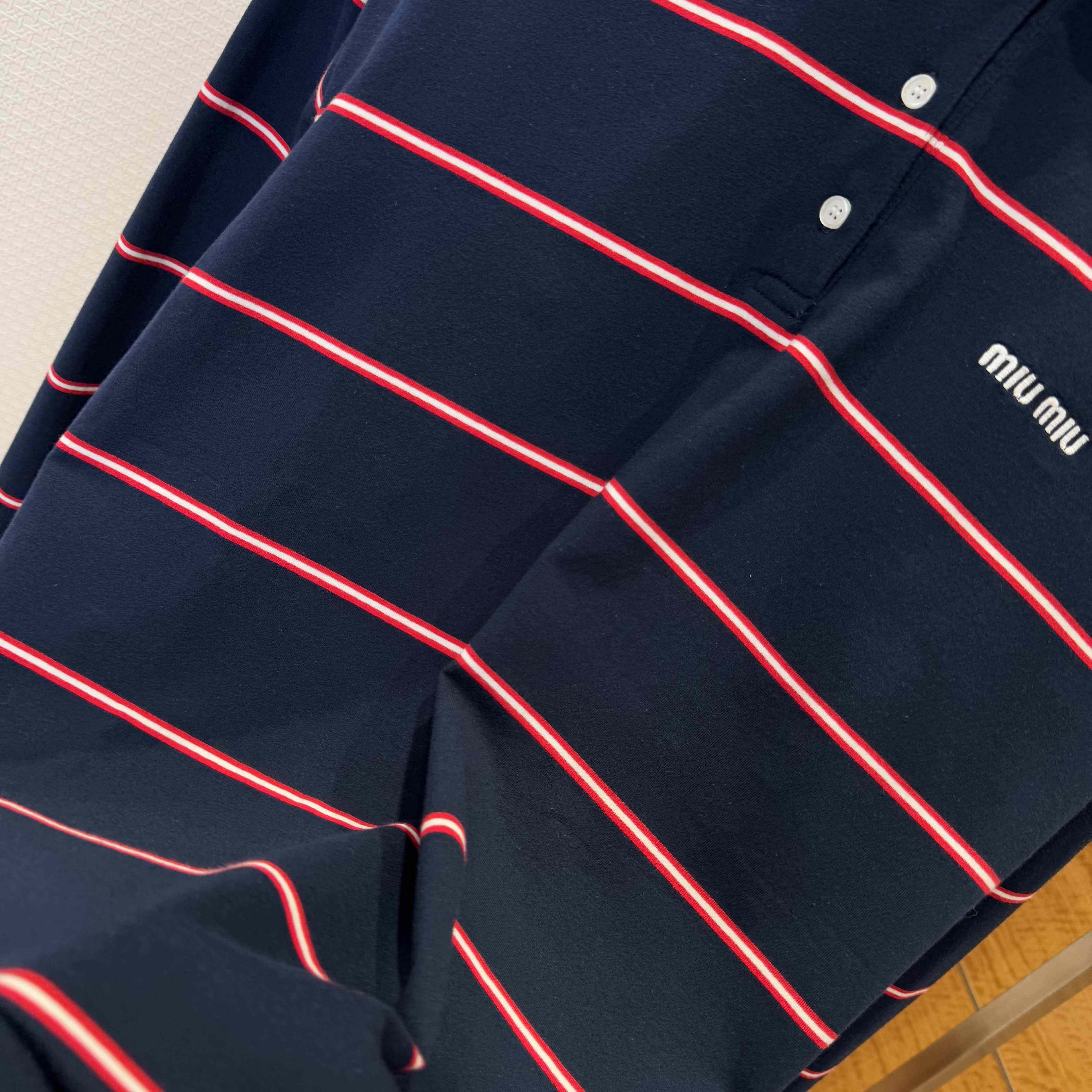 Miu Miu Cotton Polo Shirt - FashionPlug