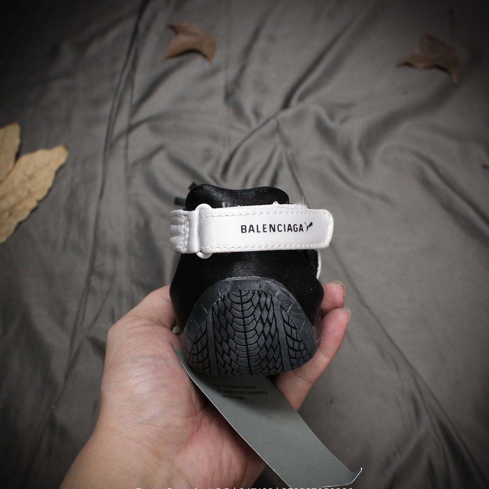 Balenciaga Speedcat Ballet Satin Balenciaga in black and white satin - FashionPlug