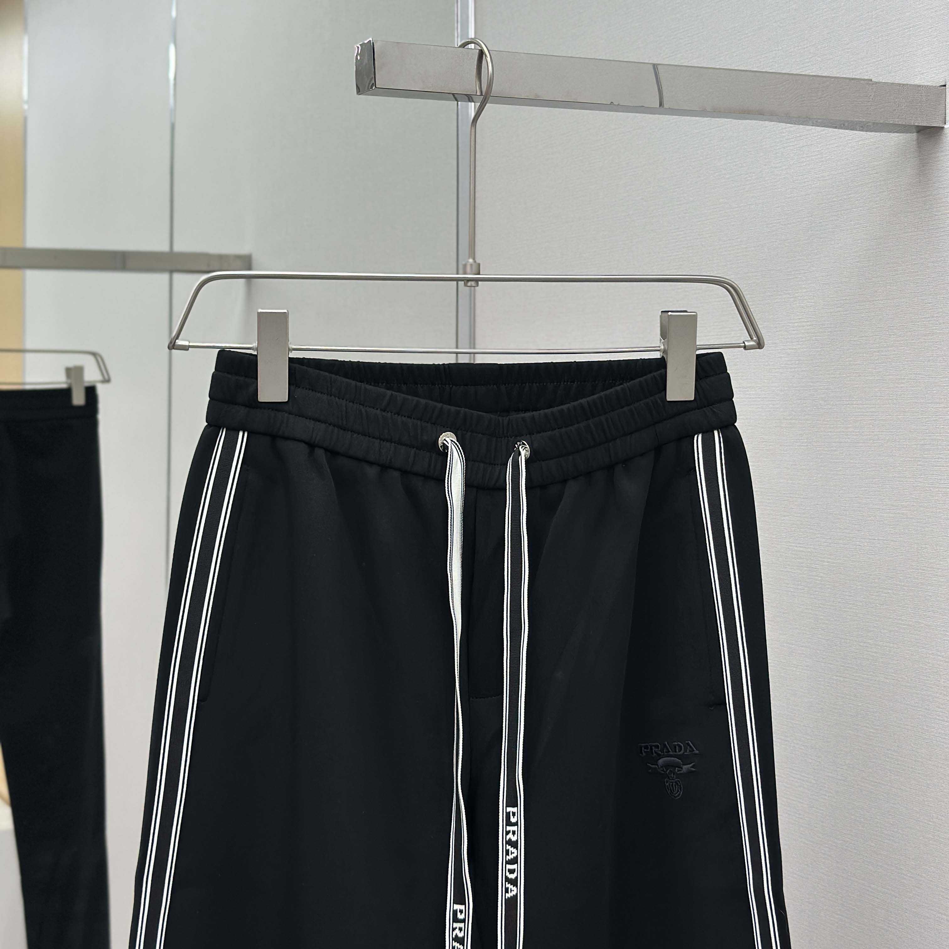 Prada Black Cotton Pants - FashionPlug