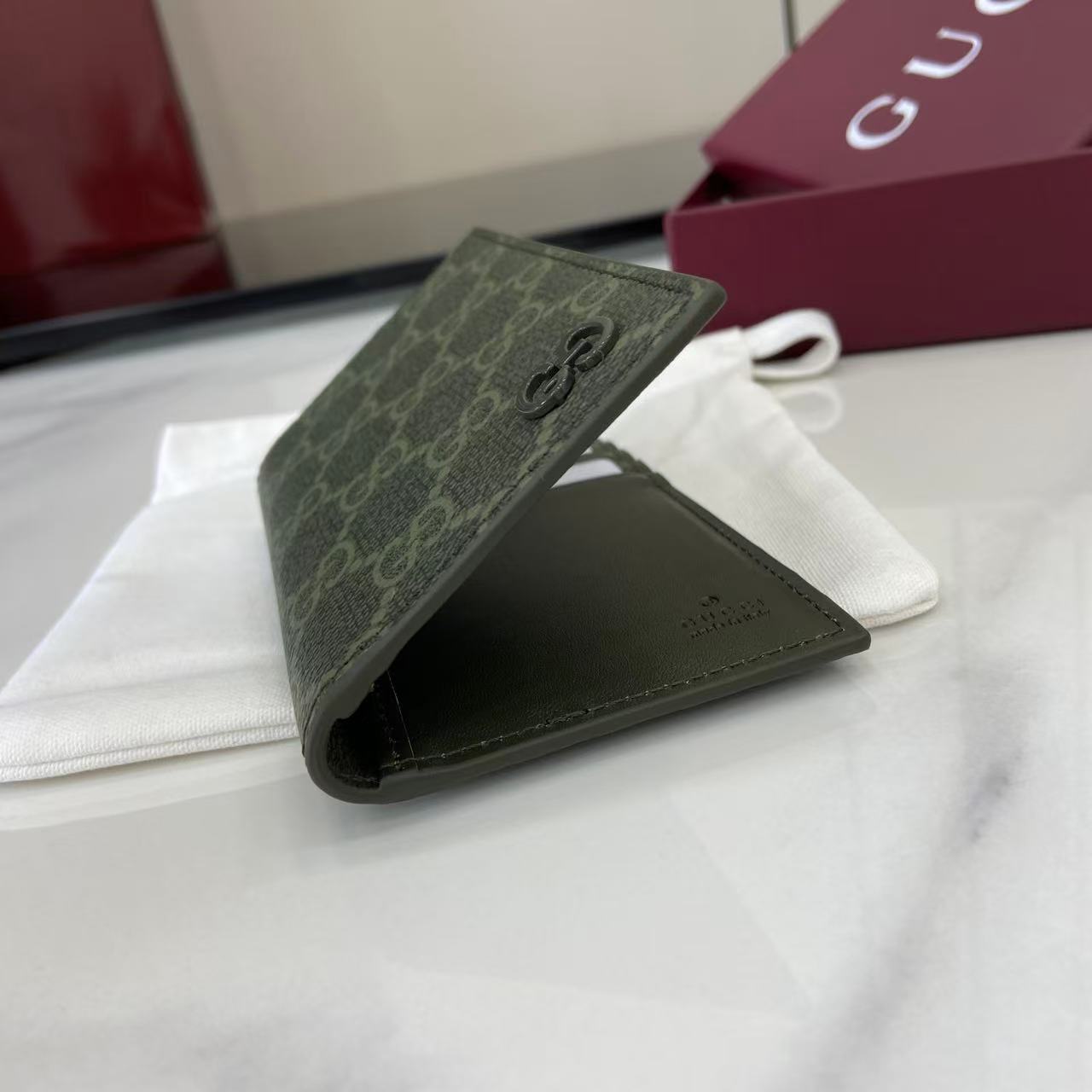 Gucci GG Monogram Long Card Case - FashionPlug