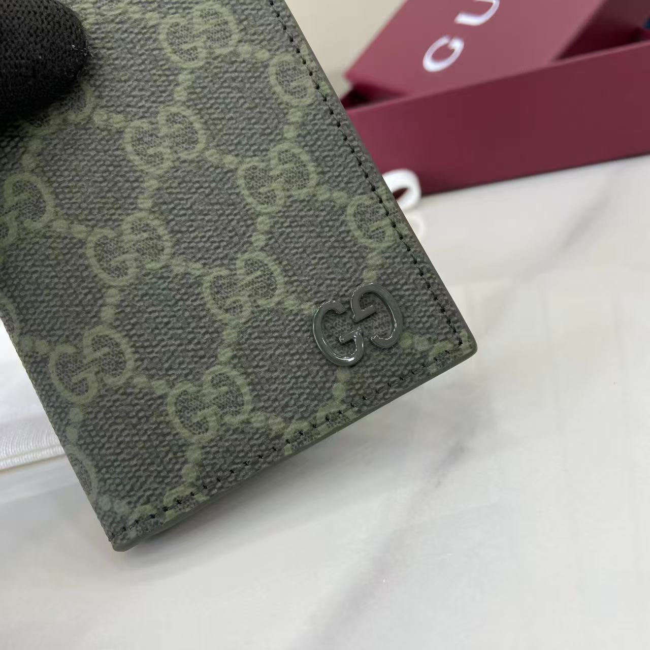 Gucci GG Monogram Long Card Case - FashionPlug