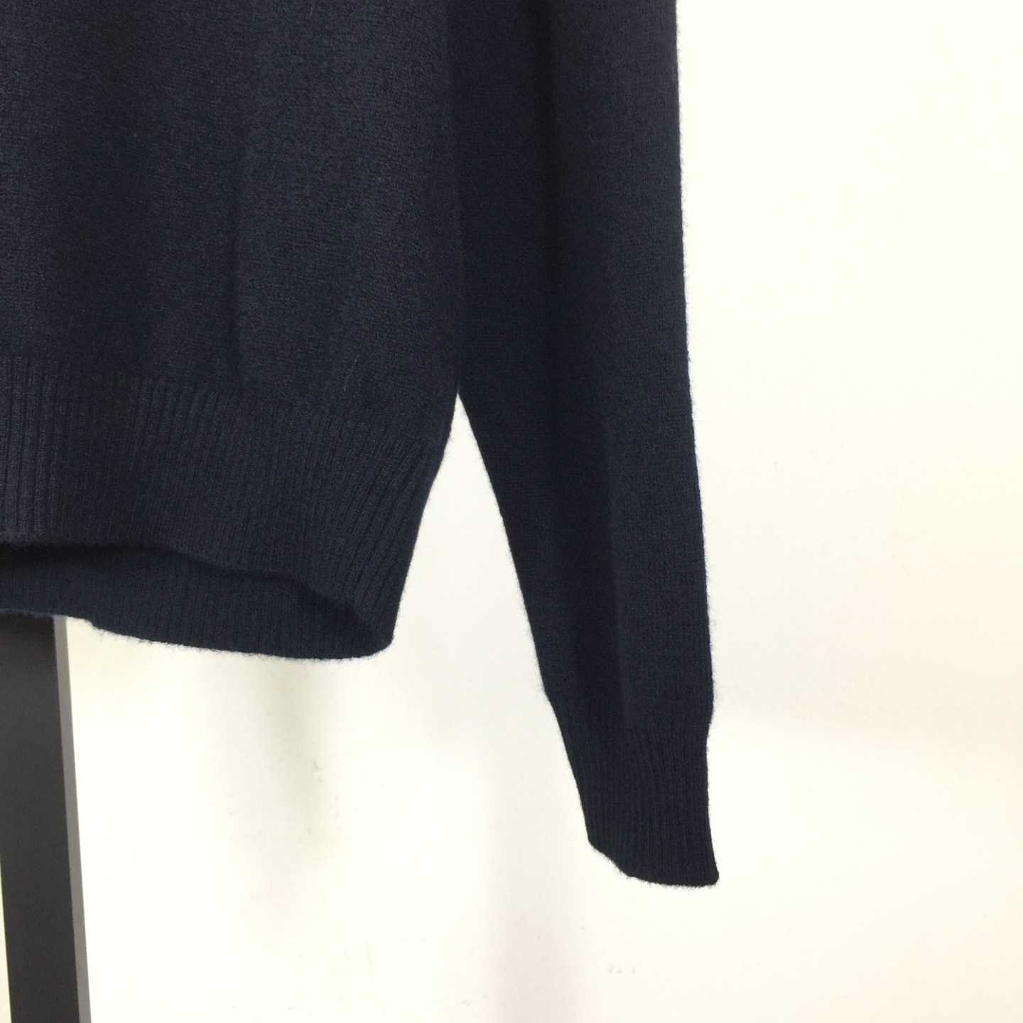 Miu Miu Cashmere And Leather Zipper Sweater - FashionPlug