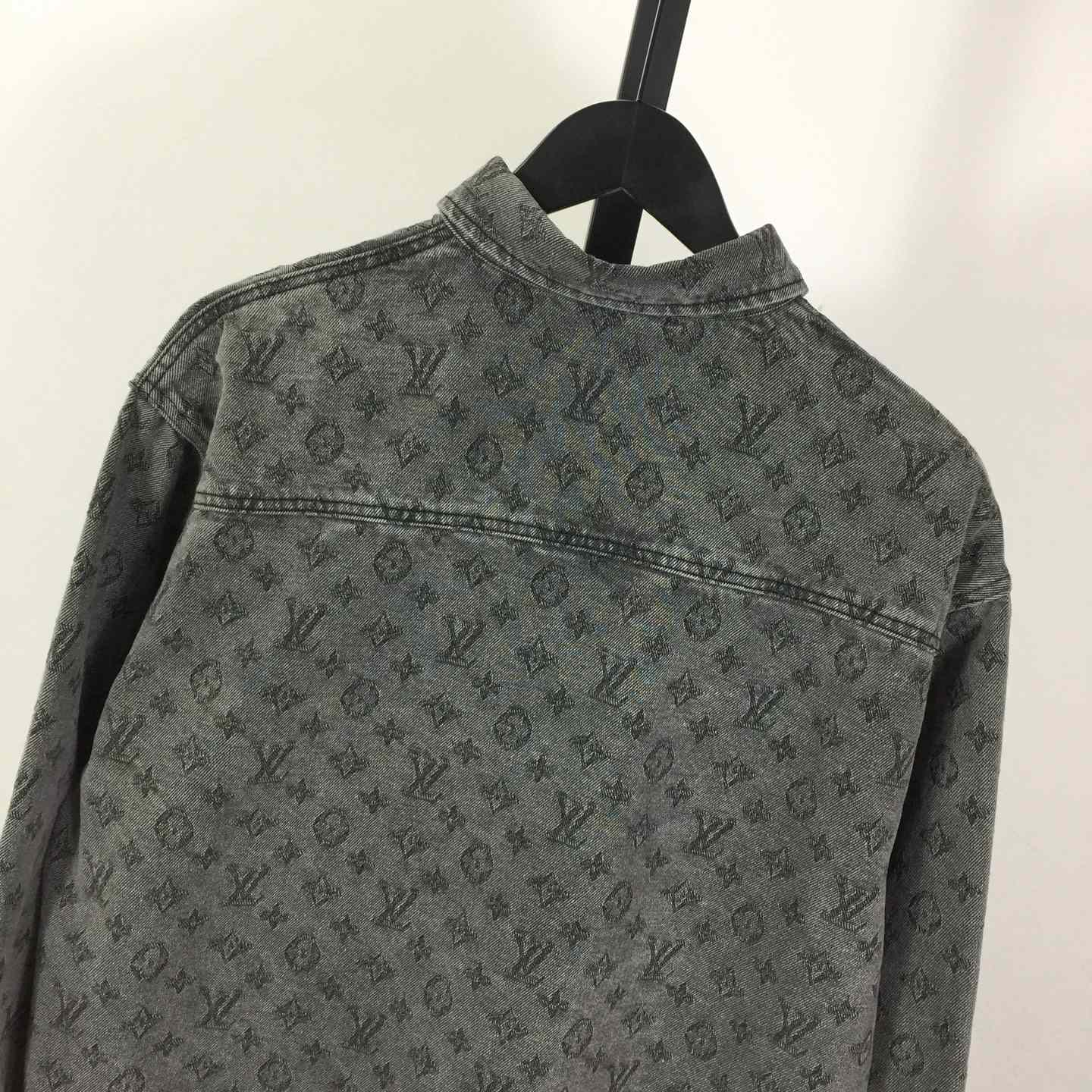 Louis Vuitton Monogram Denim Shirt    - FashionPlug
