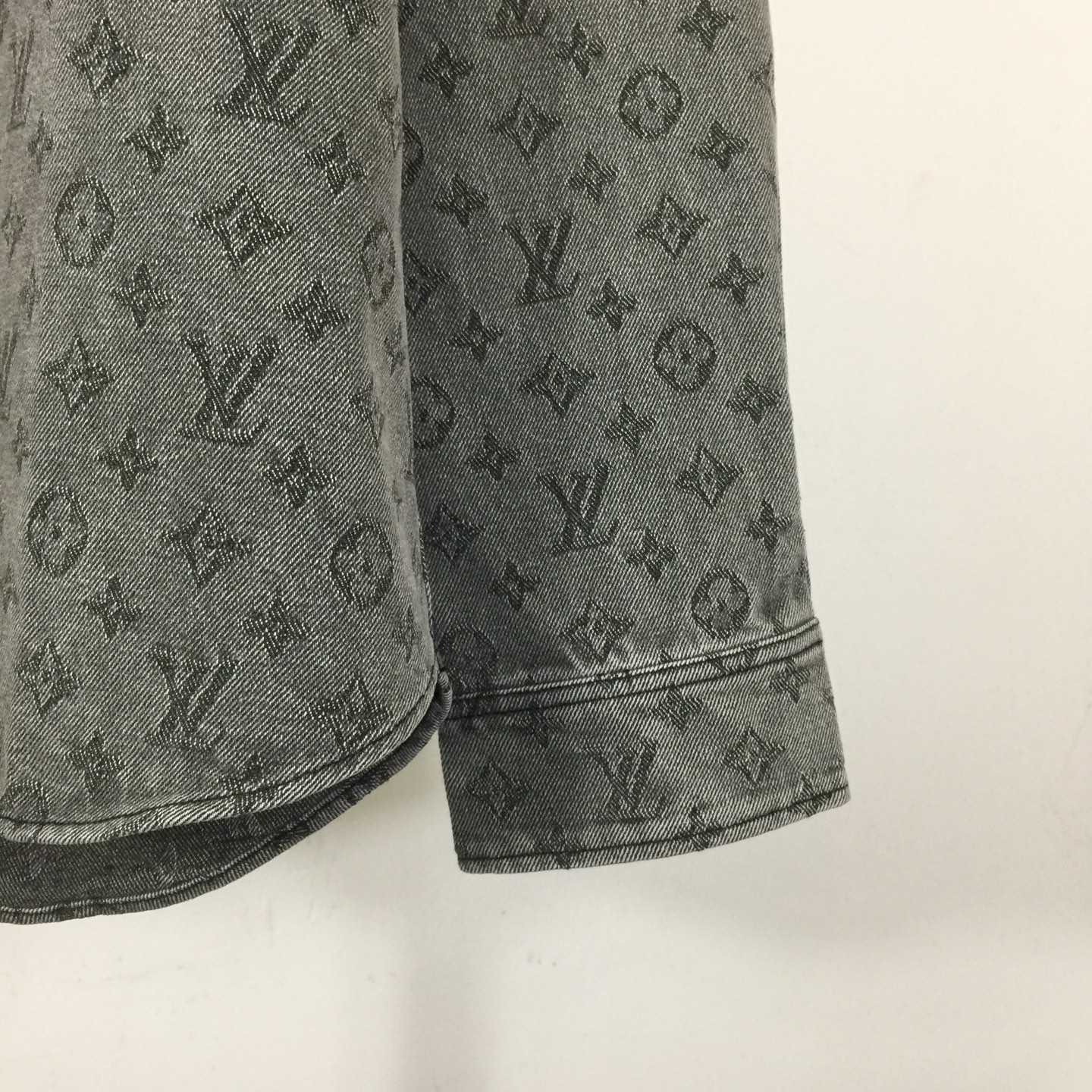 Louis Vuitton Monogram Denim Shirt    - FashionPlug