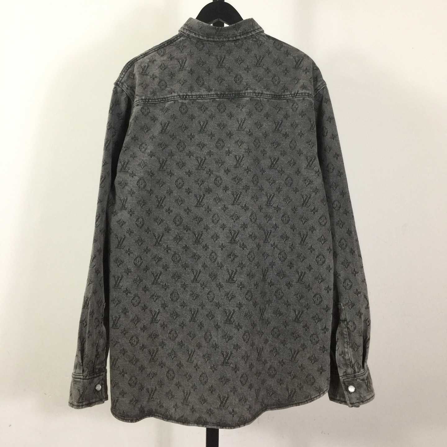Louis Vuitton Monogram Denim Shirt    - FashionPlug