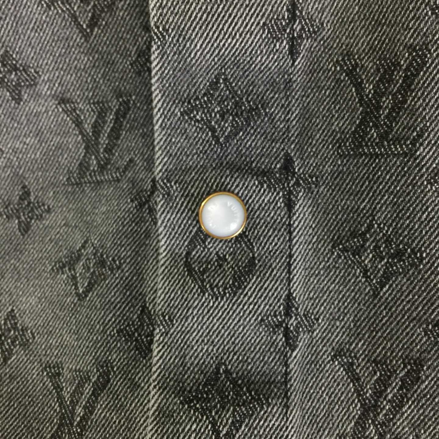 Louis Vuitton Monogram Denim Shirt    - FashionPlug