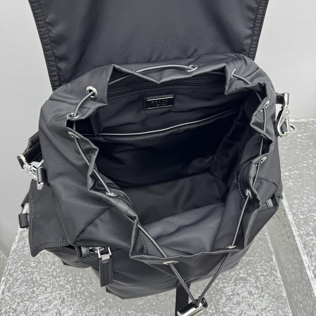 Prada Explore Re-Nylon And Leather Backpack - FashionPlug