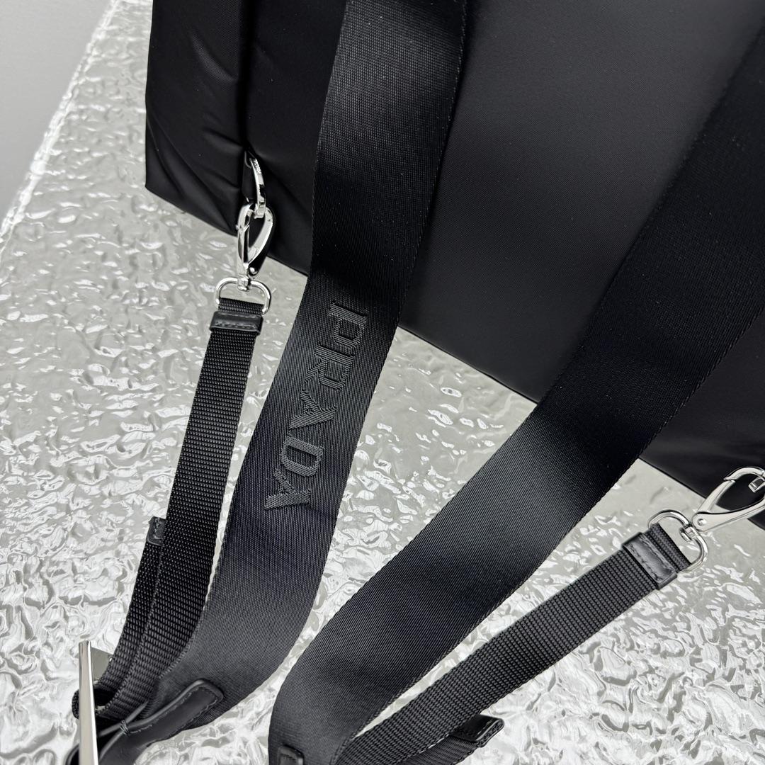 Prada Explore Re-Nylon And Leather Backpack - FashionPlug