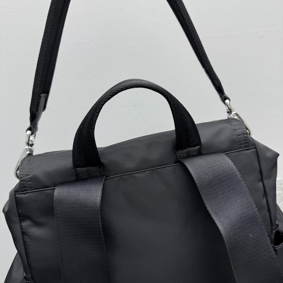 Prada Explore Re-Nylon And Leather Backpack - FashionPlug