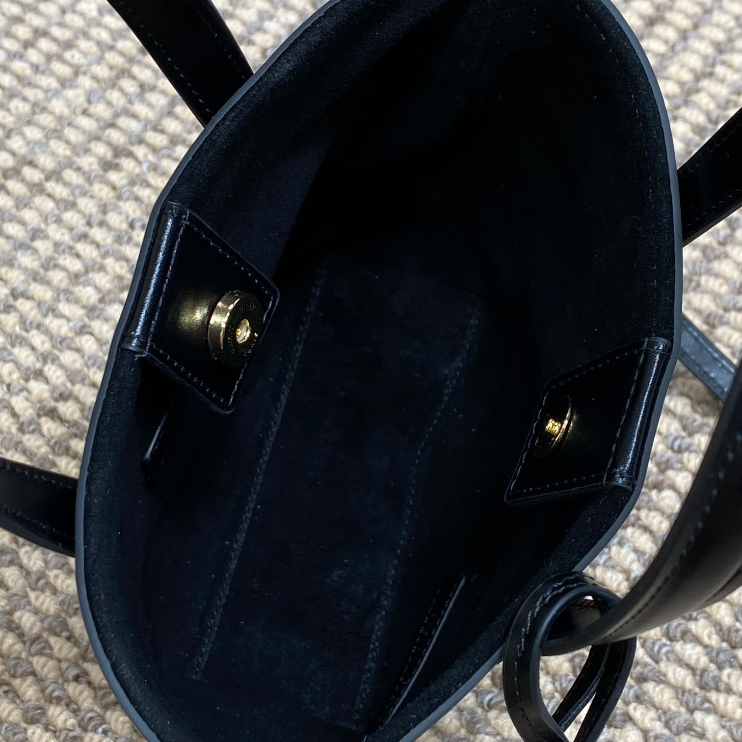 Saint Laurent Mini Toy Shopping Saint Laurent In Box Leather - FashionPlug