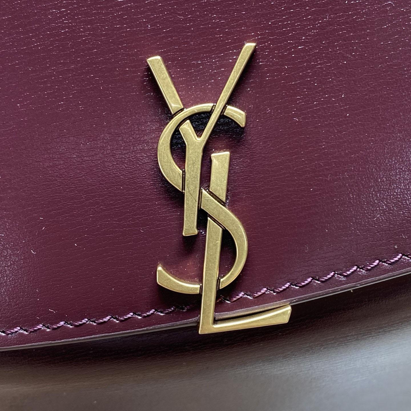 Saint Laurent Mini Voltaire Top Handle Bag In Patent Leather - FashionPlug