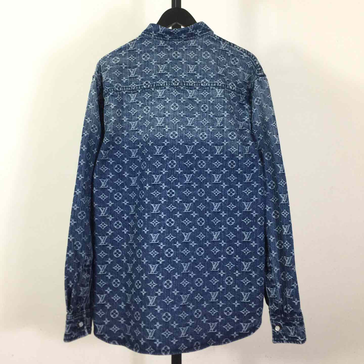 Louis Vuitton Monogram Denim Shirt   1AI195 - FashionPlug