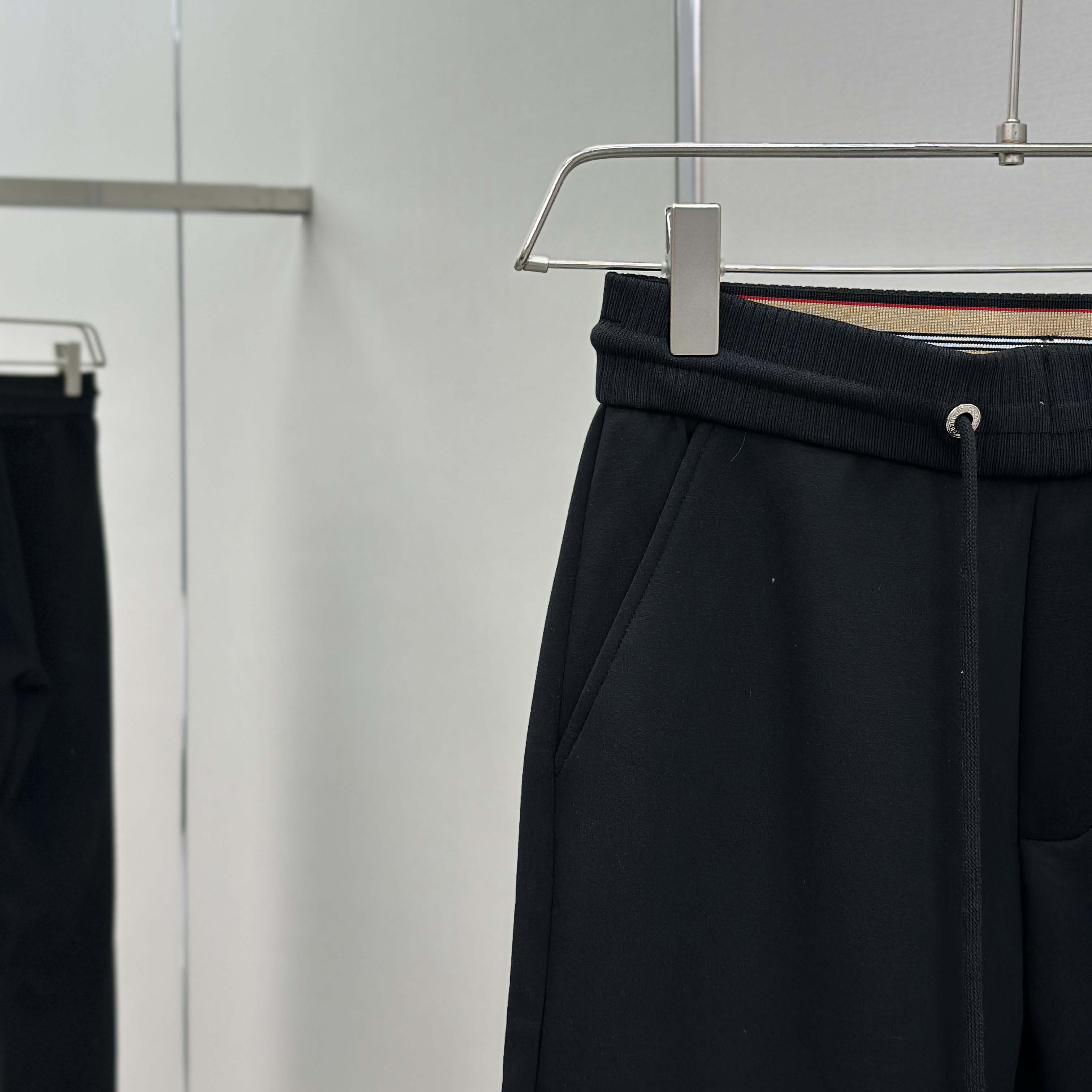 Burberry Black Cotton Pants - FashionPlug