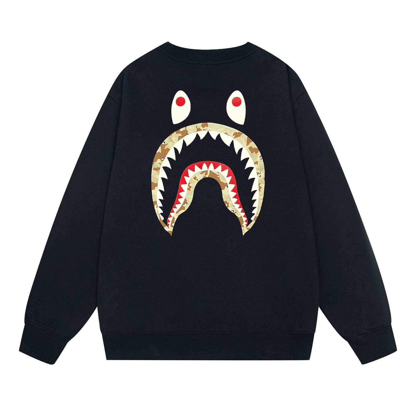 Bape x Stussy Collaboration Crew  - FashionPlug