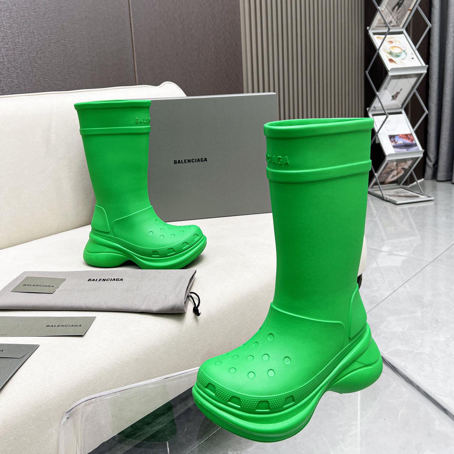 Balenciaga Crocs™ Boot In Rubber - FashionPlug