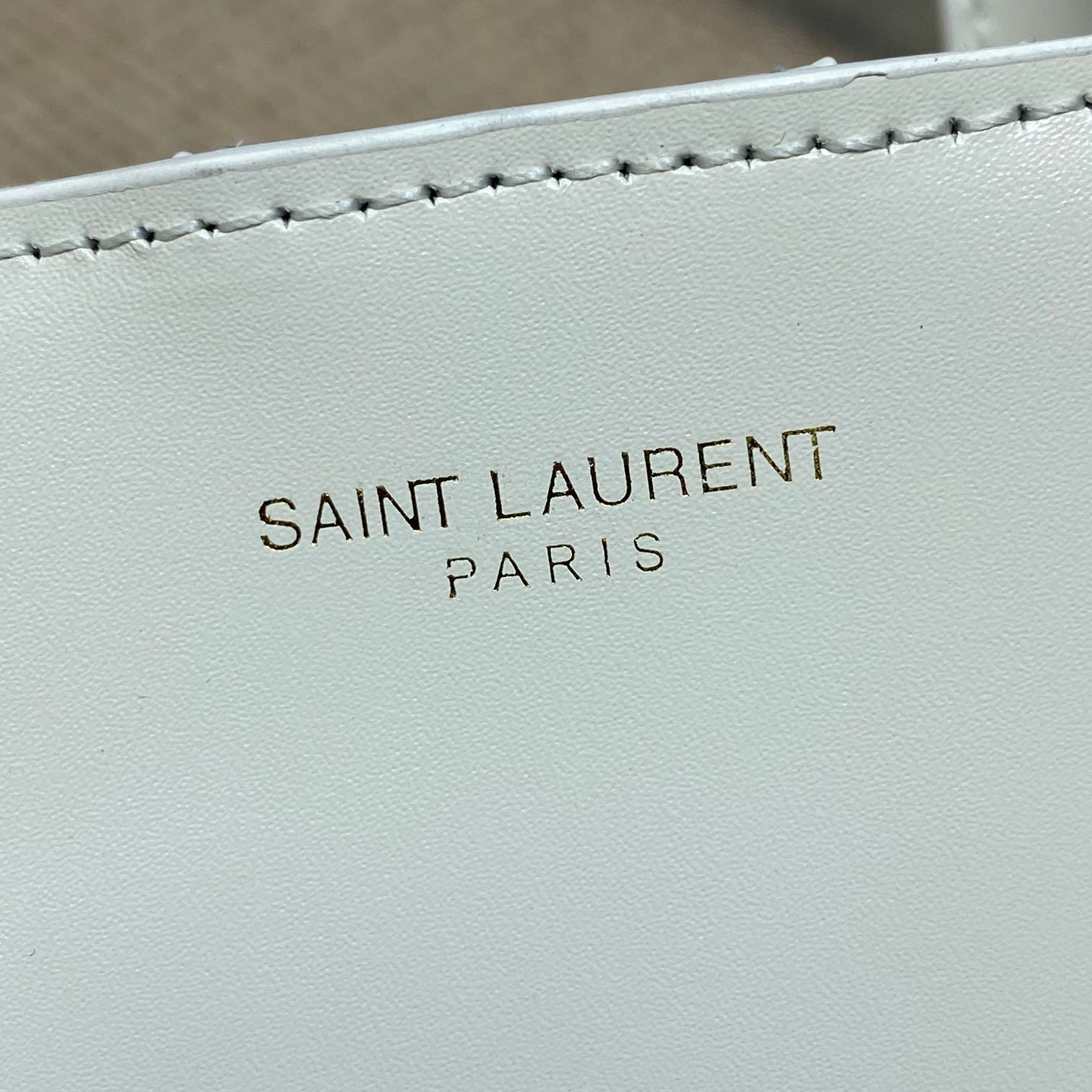 Saint Laurent Mini Toy Shopping Saint Laurent In Box Leather - FashionPlug
