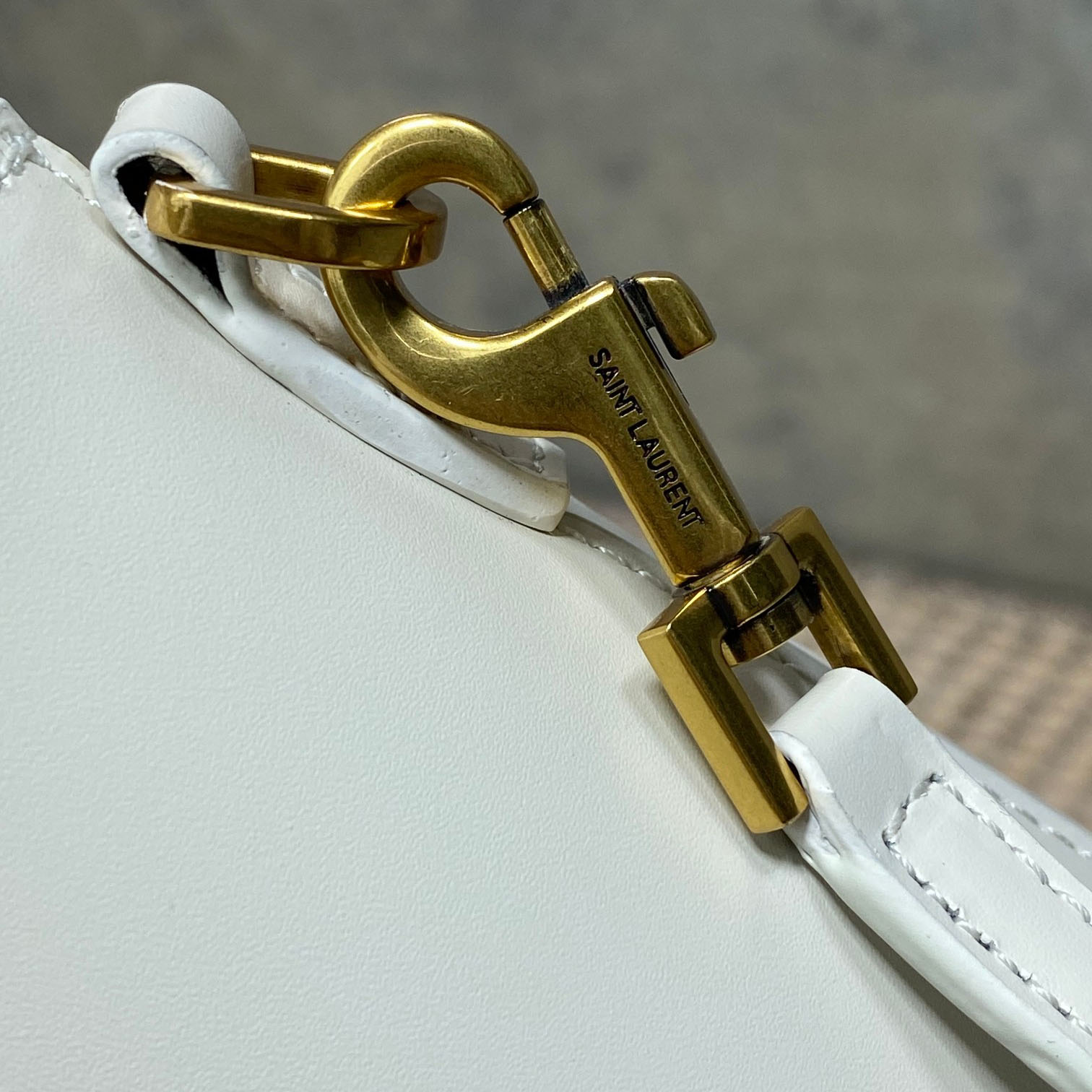 Saint Laurent Mini Toy Shopping Saint Laurent In Box Leather - FashionPlug
