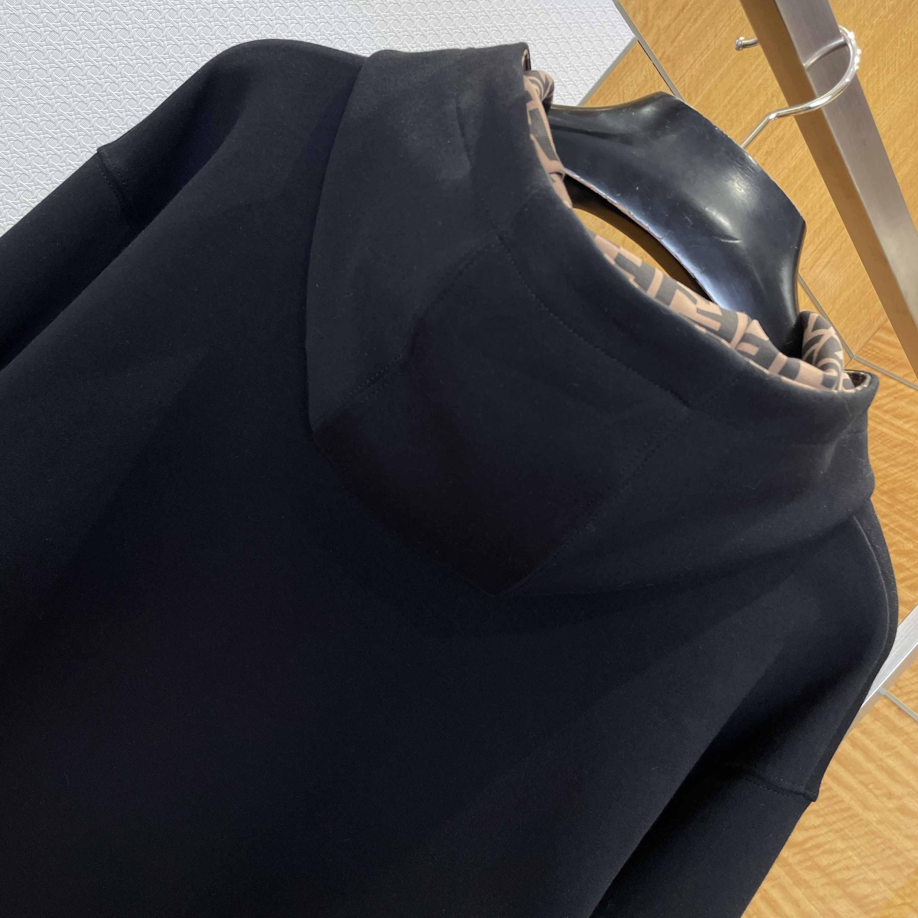 Fendi Black Cotton Sweatshirt - FashionPlug
