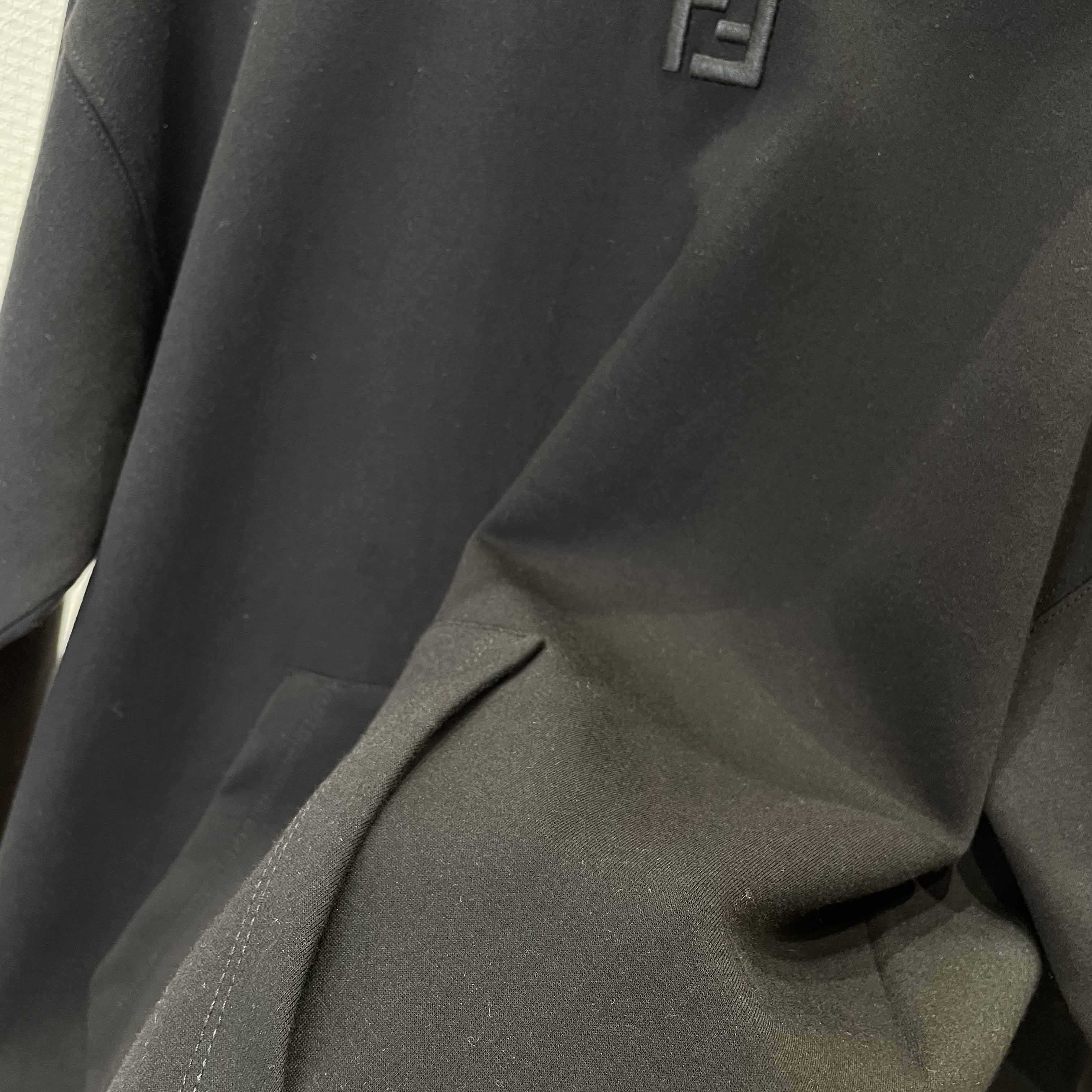 Fendi Black Cotton Sweatshirt - FashionPlug