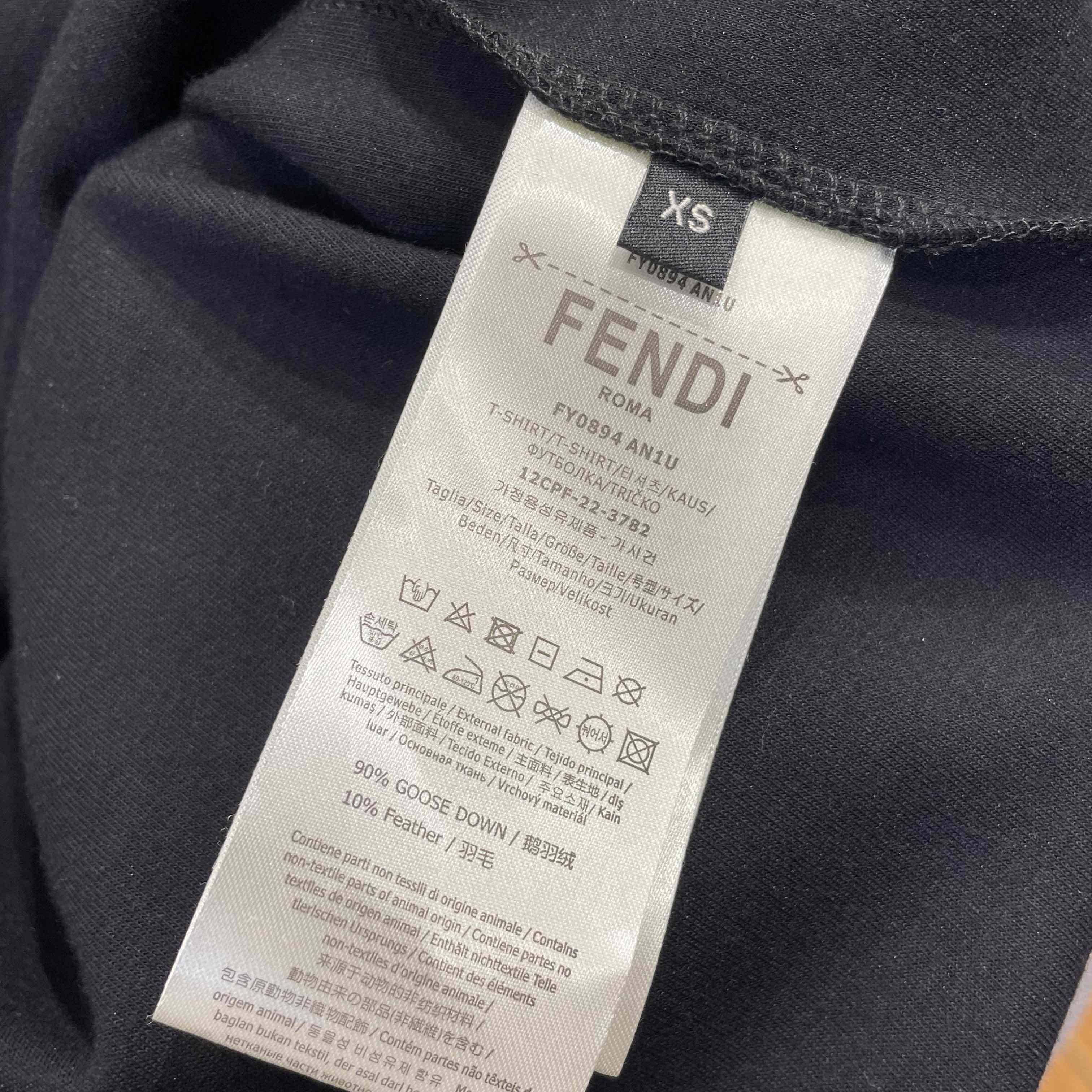 Fendi Black Cotton Sweatshirt - FashionPlug