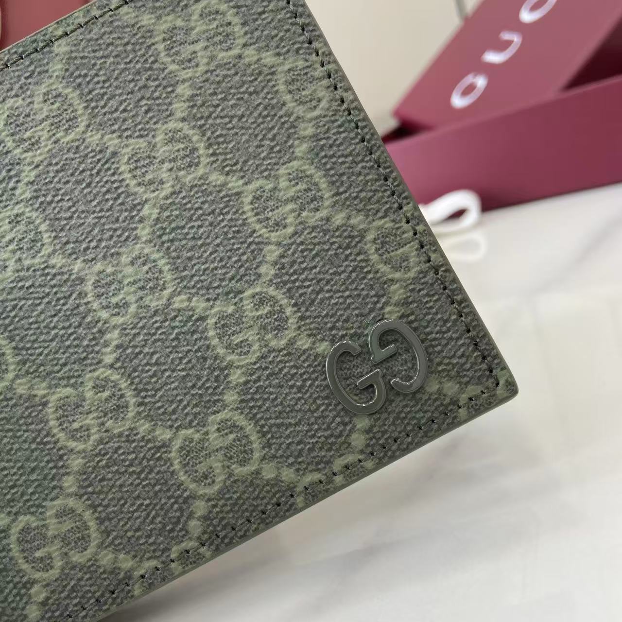 Gucci GG Monogram Bi-fold Wallet - FashionPlug