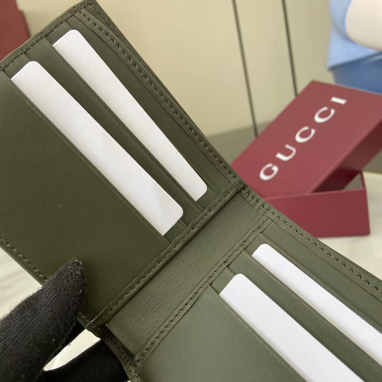Gucci GG Monogram Bi-fold Wallet - FashionPlug